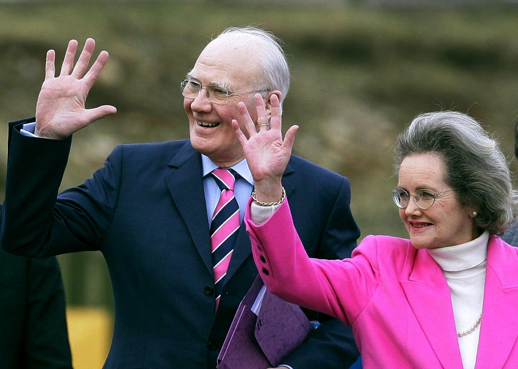 Sir Menzies Campbell with his wife Elspeth (Andrew Milligan/PA)