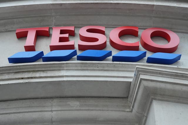 Tesco is showing no signs of ‘losing its grip’ as the UK’s biggest supermarket (Jonathan Brady/PA)