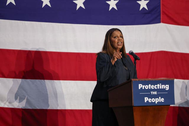 <p>NY Attorney General Letitia James hosts a town hall at SUNY Westchester Community College </p>