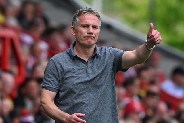 Wrexham manager Phil Parkinson was given the Freedom of the borough this week following the club’s rise through the English leagues (Cody Froggatt/PA)