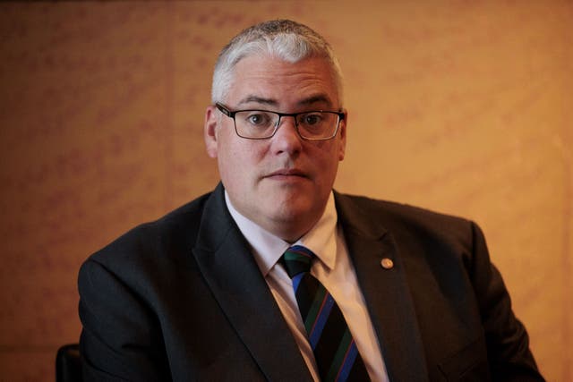 DUP leader Gavin Robinson questioned how the digital ID scheme would work (Liam McBurney/PA)