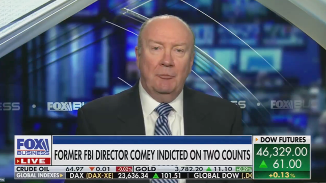 <p>Fox News legal analyst Andrew McCarthy says he does not believe there is a meaningful case against James Comey, the former FBI director, on Fox Business on Friday September 26 2025</p>
