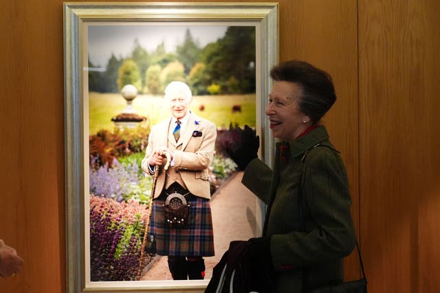 The Princess Royal unveiled the image at Holyrood on Friday (Andrew Milligan/PA)