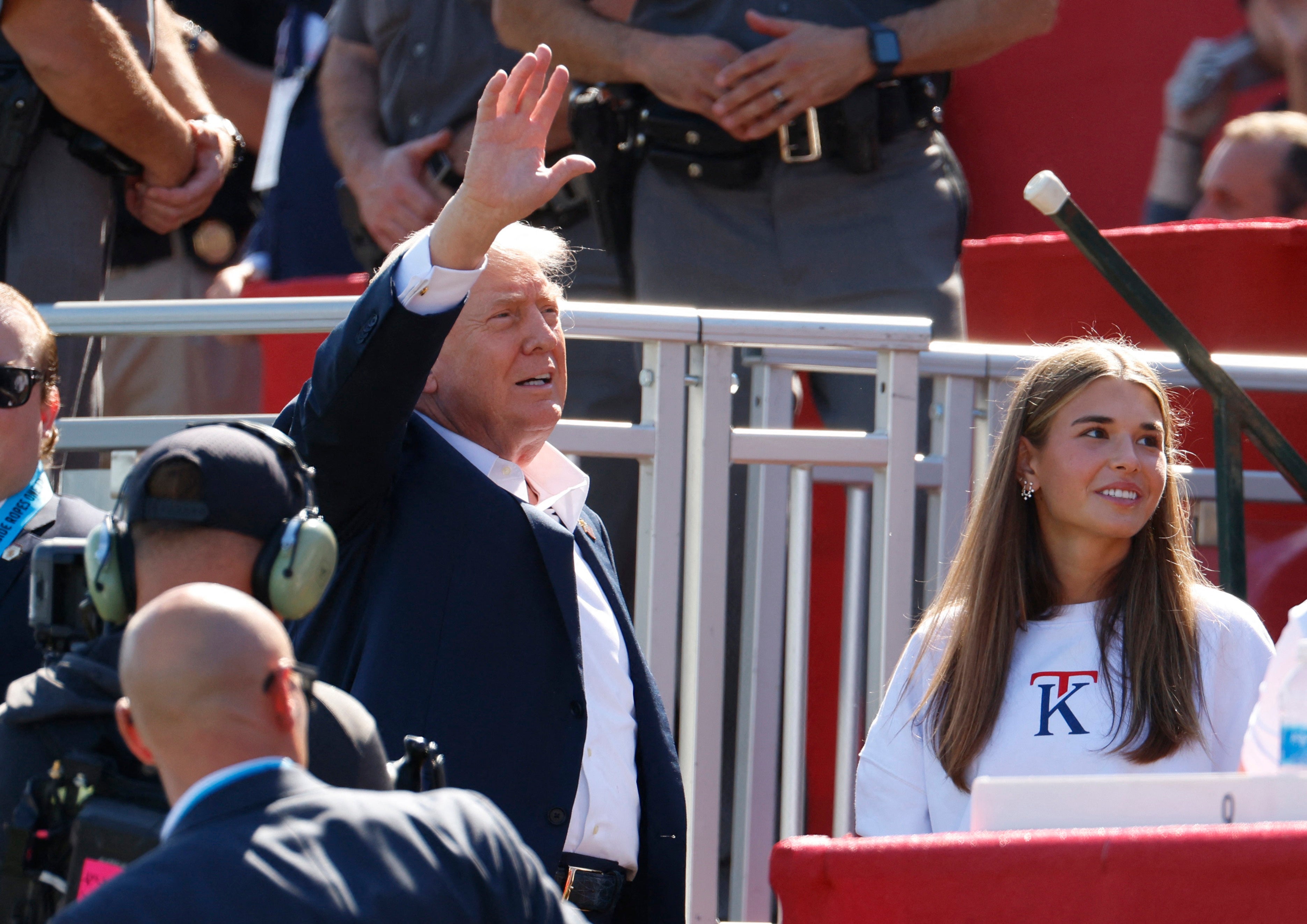 Kai attended the Ryder Cup at Bethpage Black Golf Course in Farmingdale, New York, with her grandfather last week