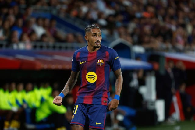 <p>Raphinha is injured for El Clasico</p>