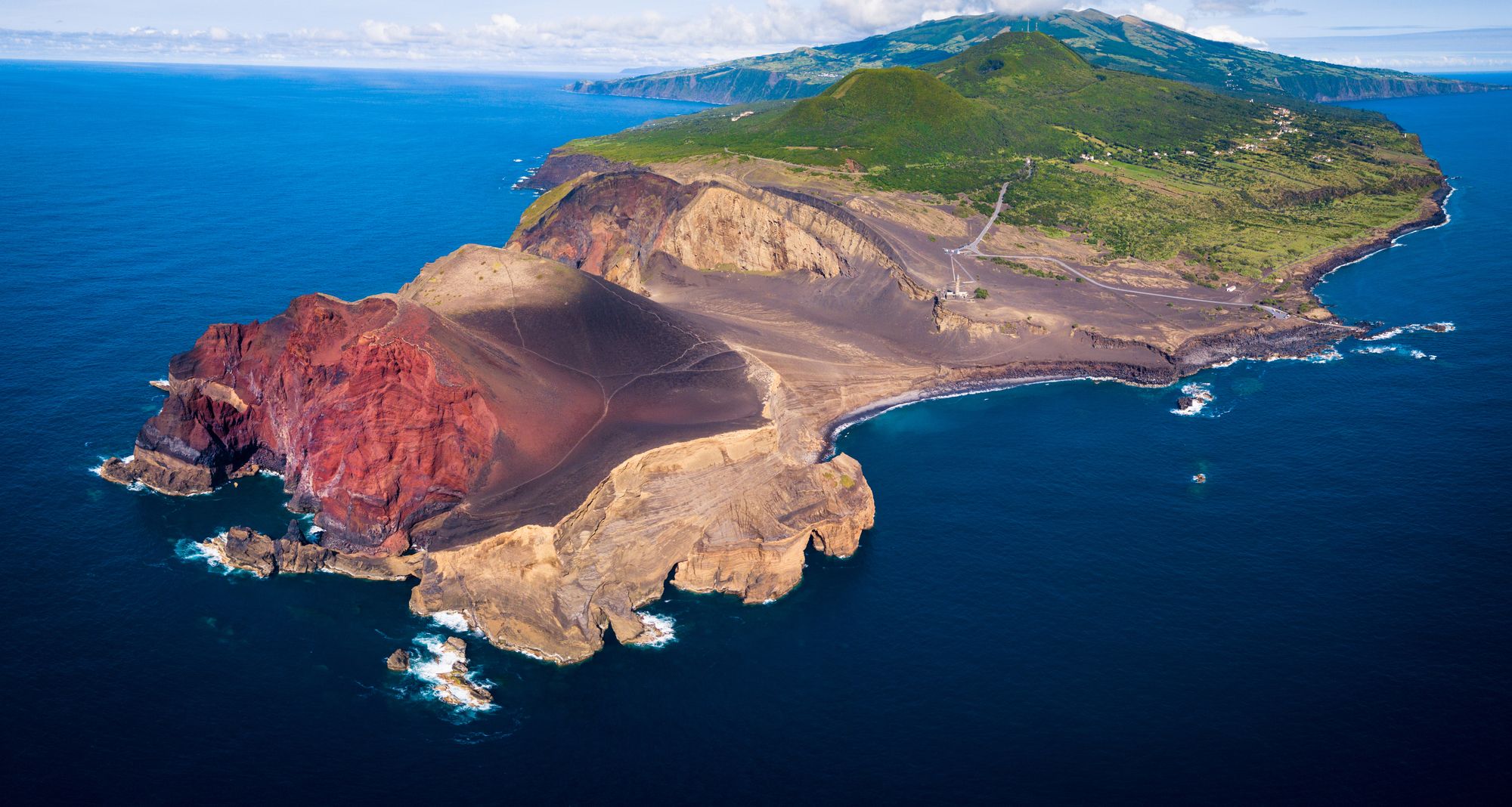 The incredible lunar landscape formed by Capelinhos volcano in 1957-58 on Faial Island