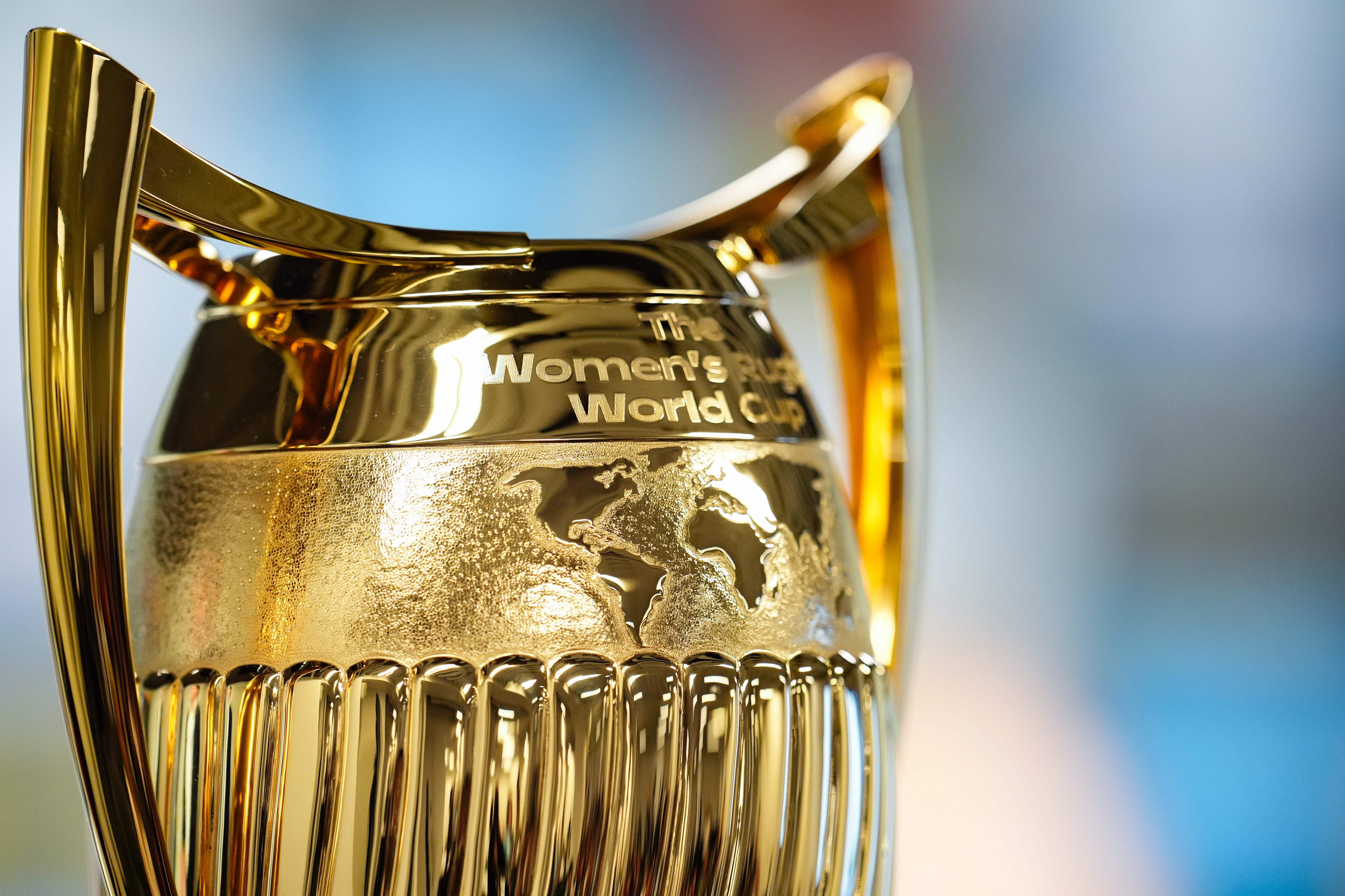 A general view of the Women’s Rugby World Cup trophy (Adam Davy/PA)