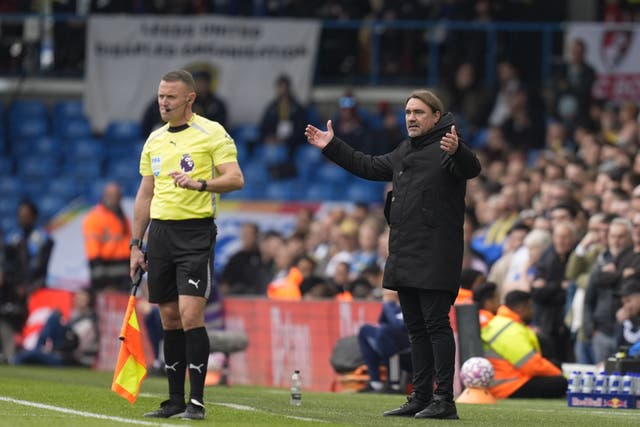 Daniel Farke felt Leeds deserved more than a point (Danny Lawson/PA)