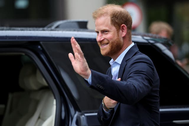 The Duke of Sussex visited the UK earlier in September (Suzanne Plunkett/PA)