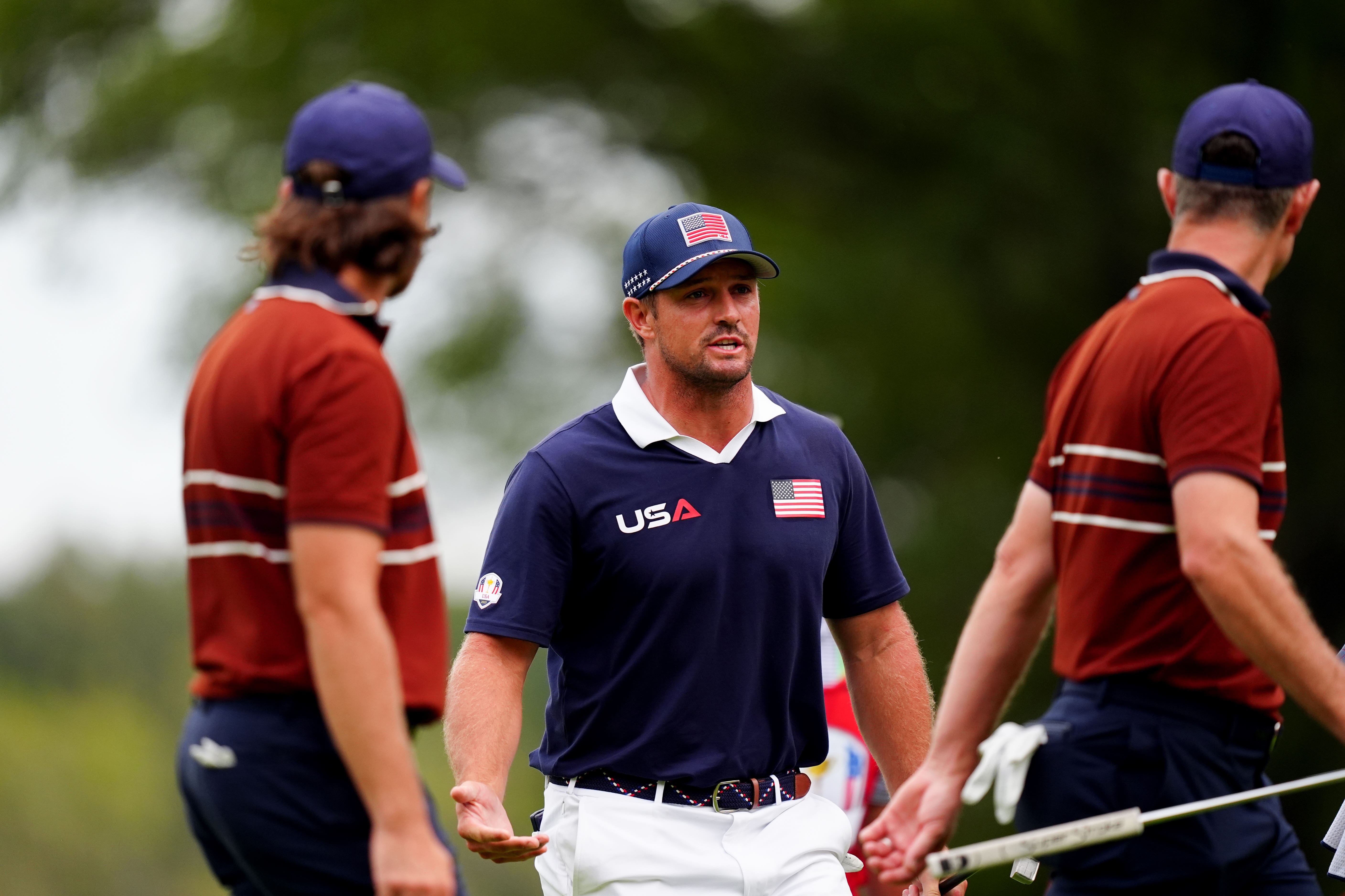 Ryder Cup sparks fly as angry Bryson DeChambeau clashes with Tommy Fleetwood  | The Independent