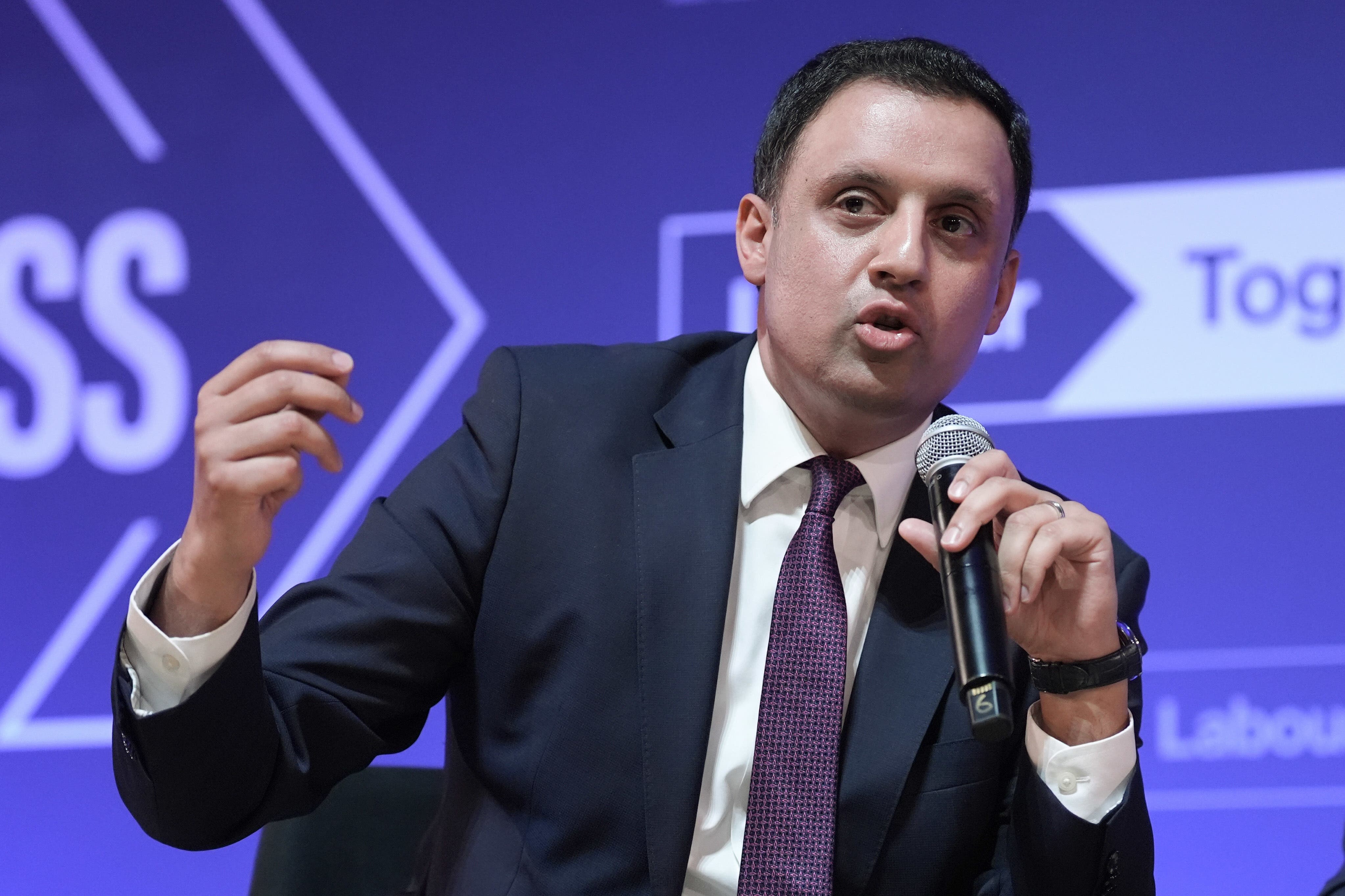 Anas Sarwar will use his conference speech to hit out at the ‘knackered, desperate and incompetent SNP government’ in Scotland. (Stefan Rousseau/PA)