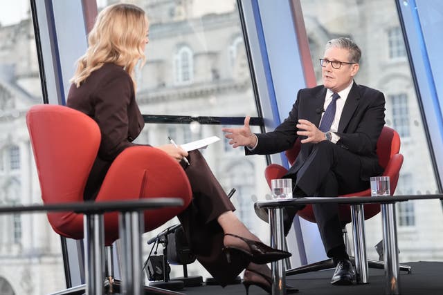 <p>Keir Starmer was asked about the field on the BBC’s ‘Sunday With Laura Kuenssberg’ programme</p>