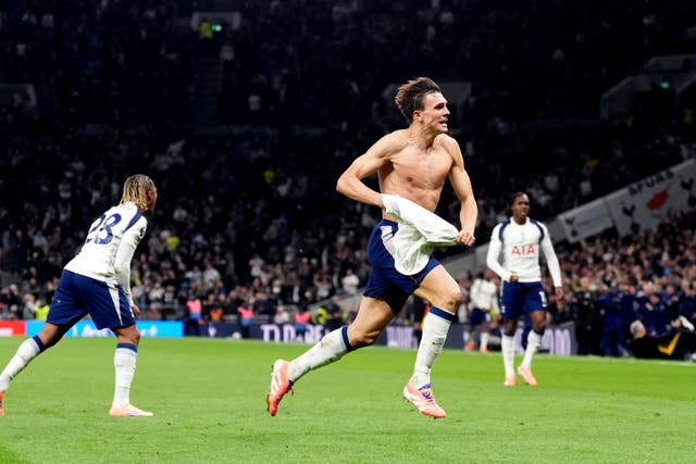 Joao Palhinha prevented Tottenham from suffering another home defeat (Adam Davy/PA)