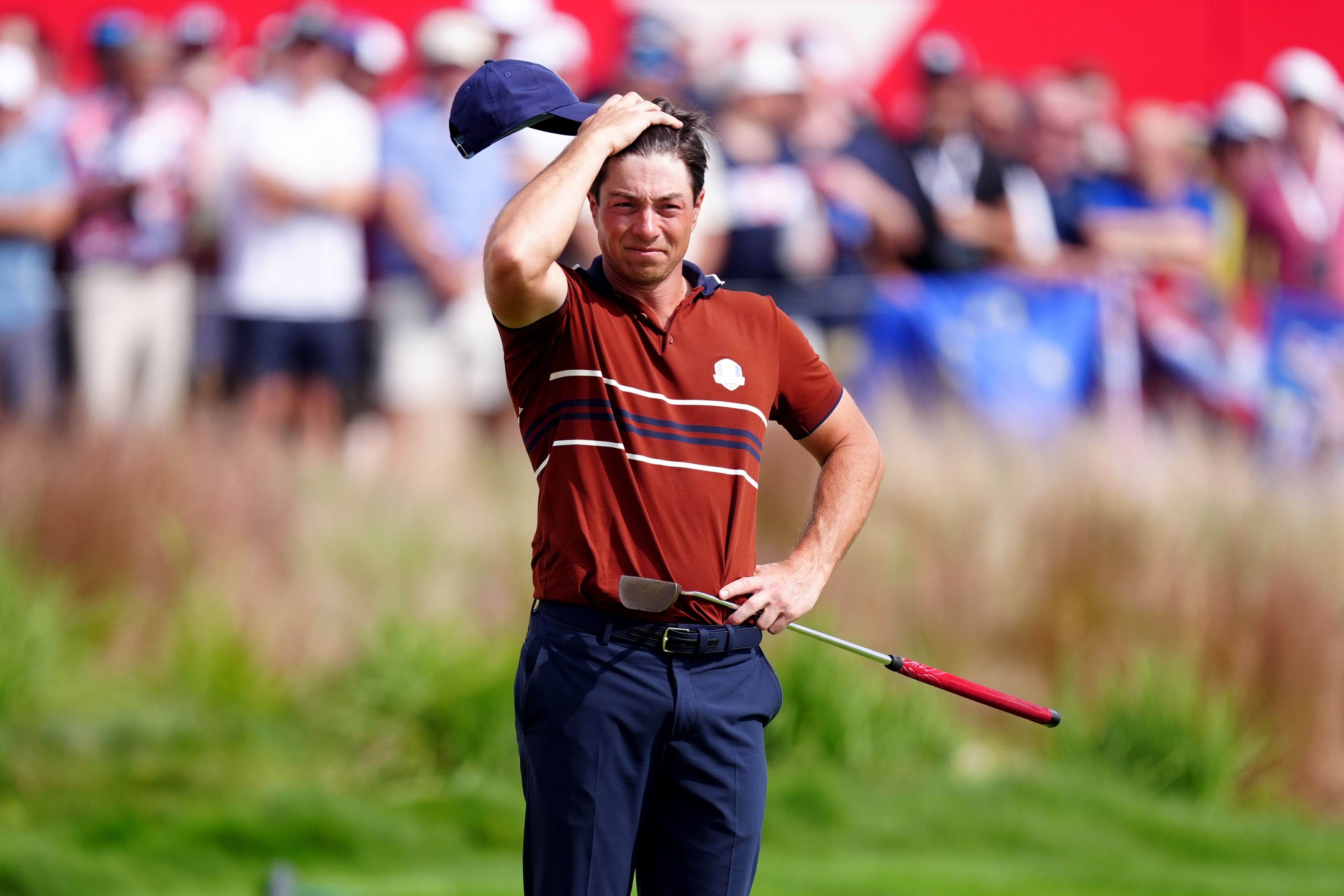 <p>Viktor Hovland has pulled out of the Ryder Cup singles through injury</p>