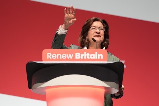 Wales First Minister Eluned Morgan at the Labour Party Conference at the ACC Liverpool (Stefan Rousseau/PA)
