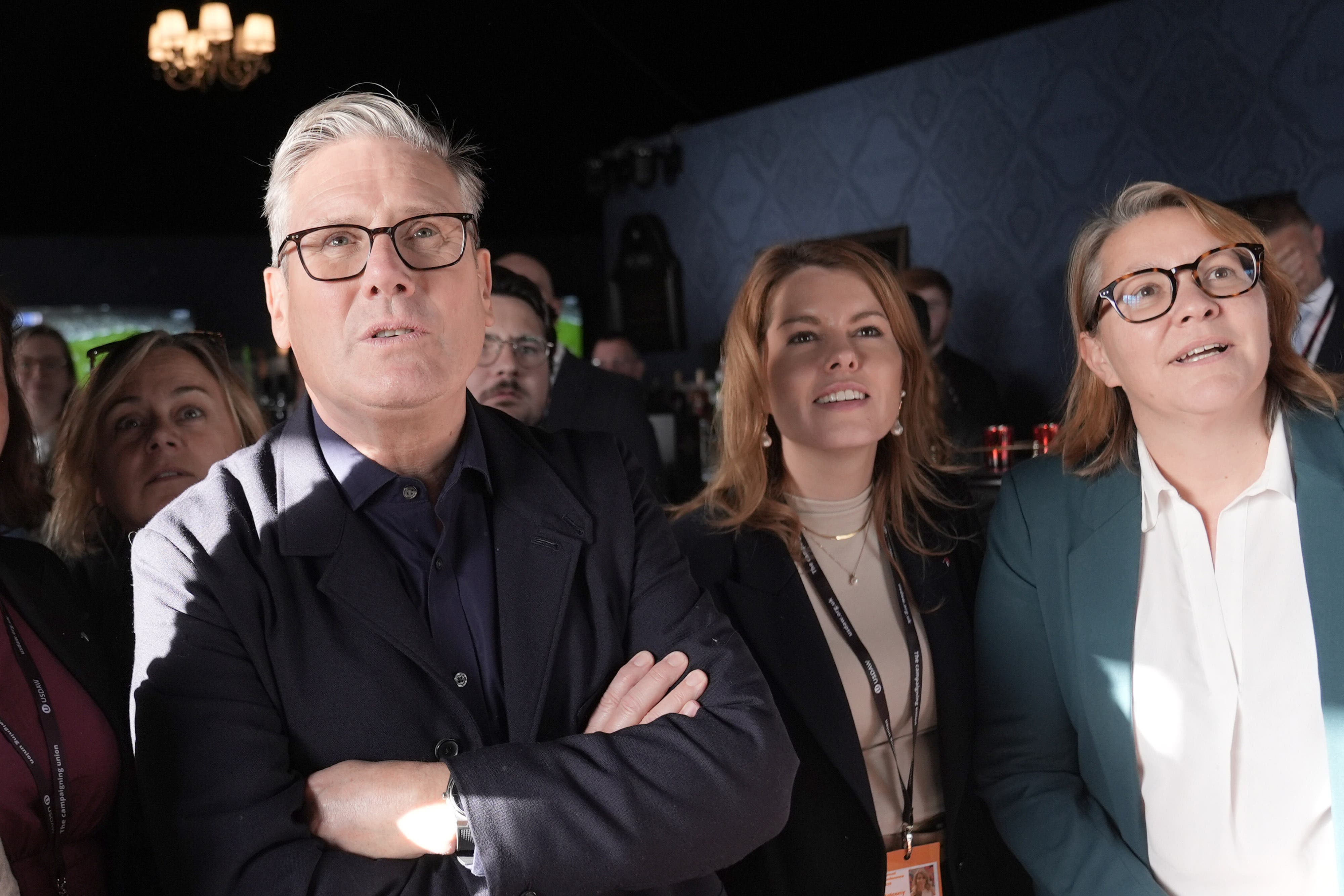 Prime Minister Sir Keir Starmer watching the Arsenal game on Sunday (Stefan Rousseau/PA)