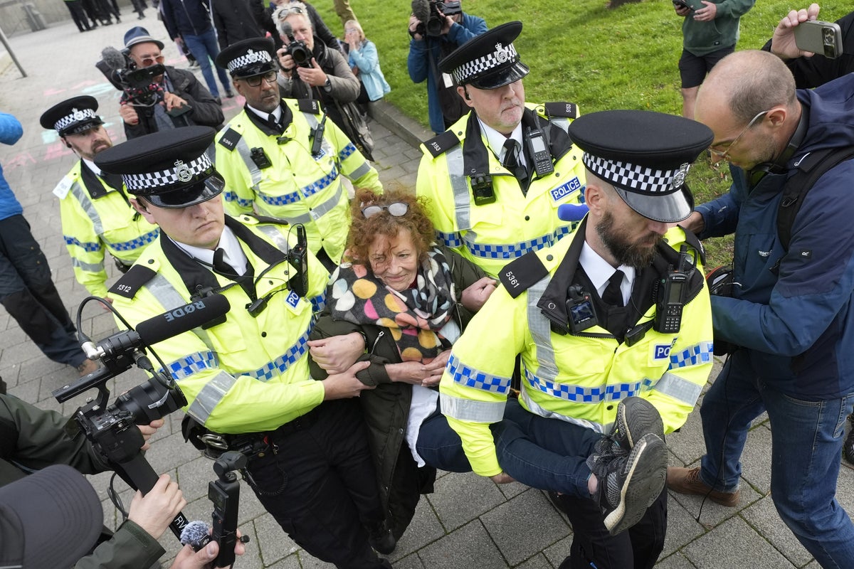 More than 60 arrested over Palestine Action protest outside Labour Party conference