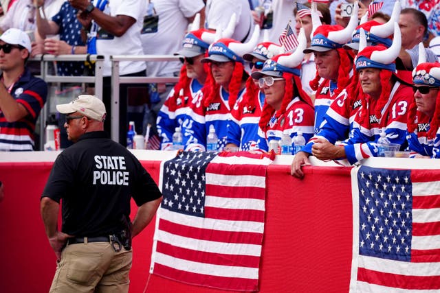 The American fans caused problems throughout the Ryder Cup (Mike Egerton/PA)