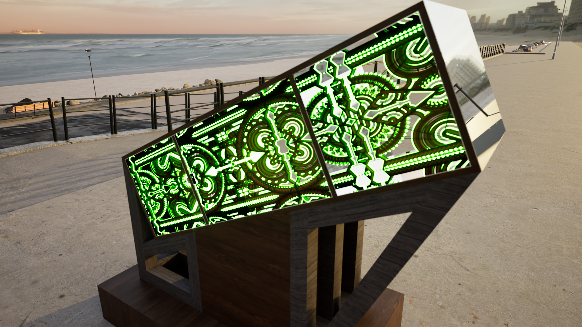 Aaqib’s ‘Vault of Echoes’ will be displayed along the Riverwalk