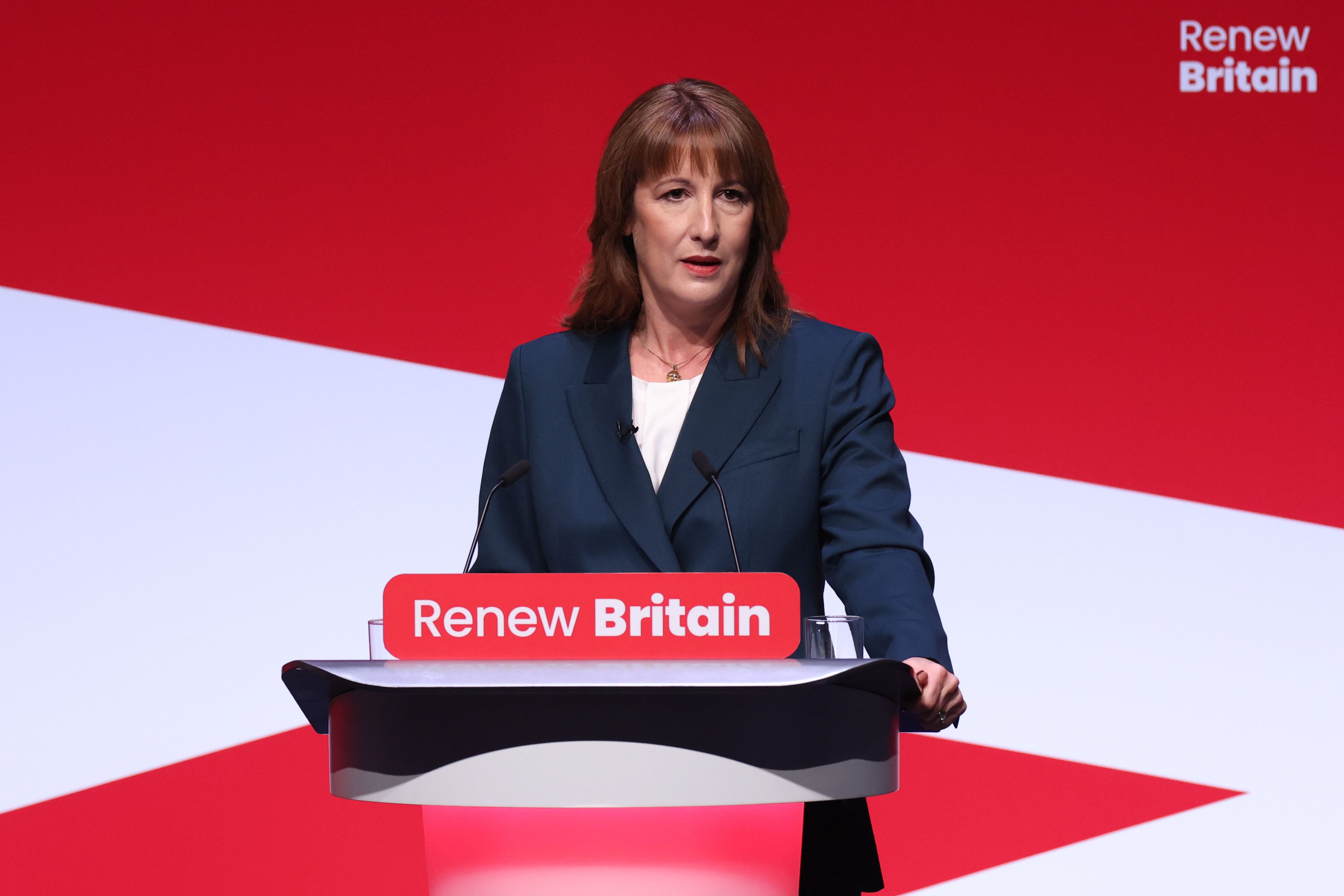 Reeves addressed the main stage of the Labour conference in Liverpool