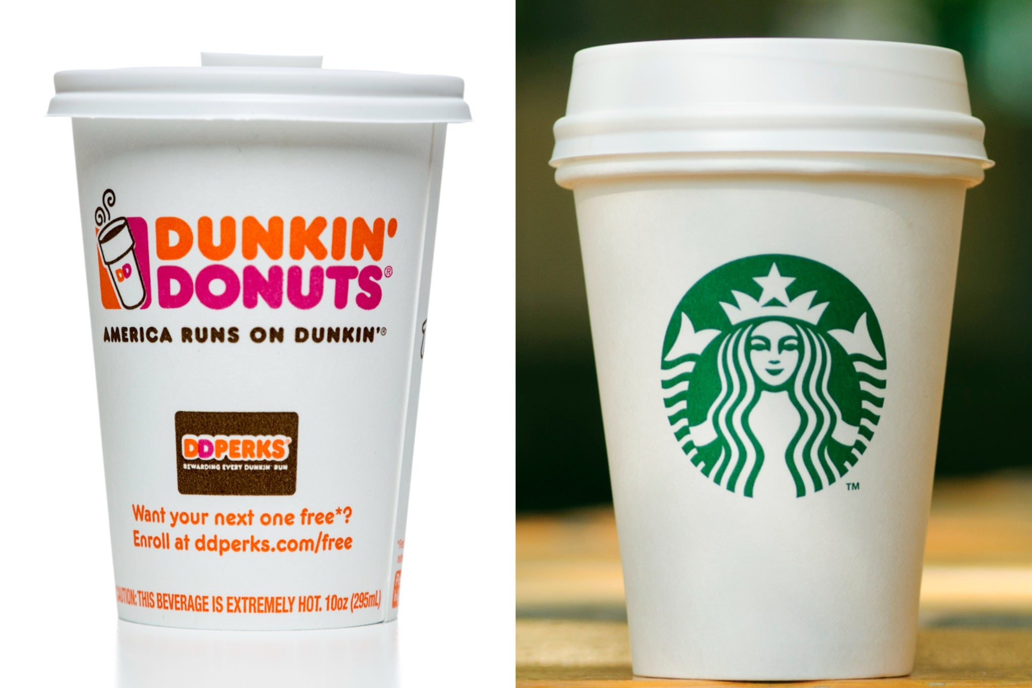 <p>Dunkin' Donuts and Starbucks are offering special deals for National Coffee Day</p>