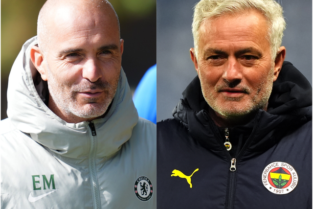 Enzo Maresca (left) said it would be a privilege to face Jose Mourinho