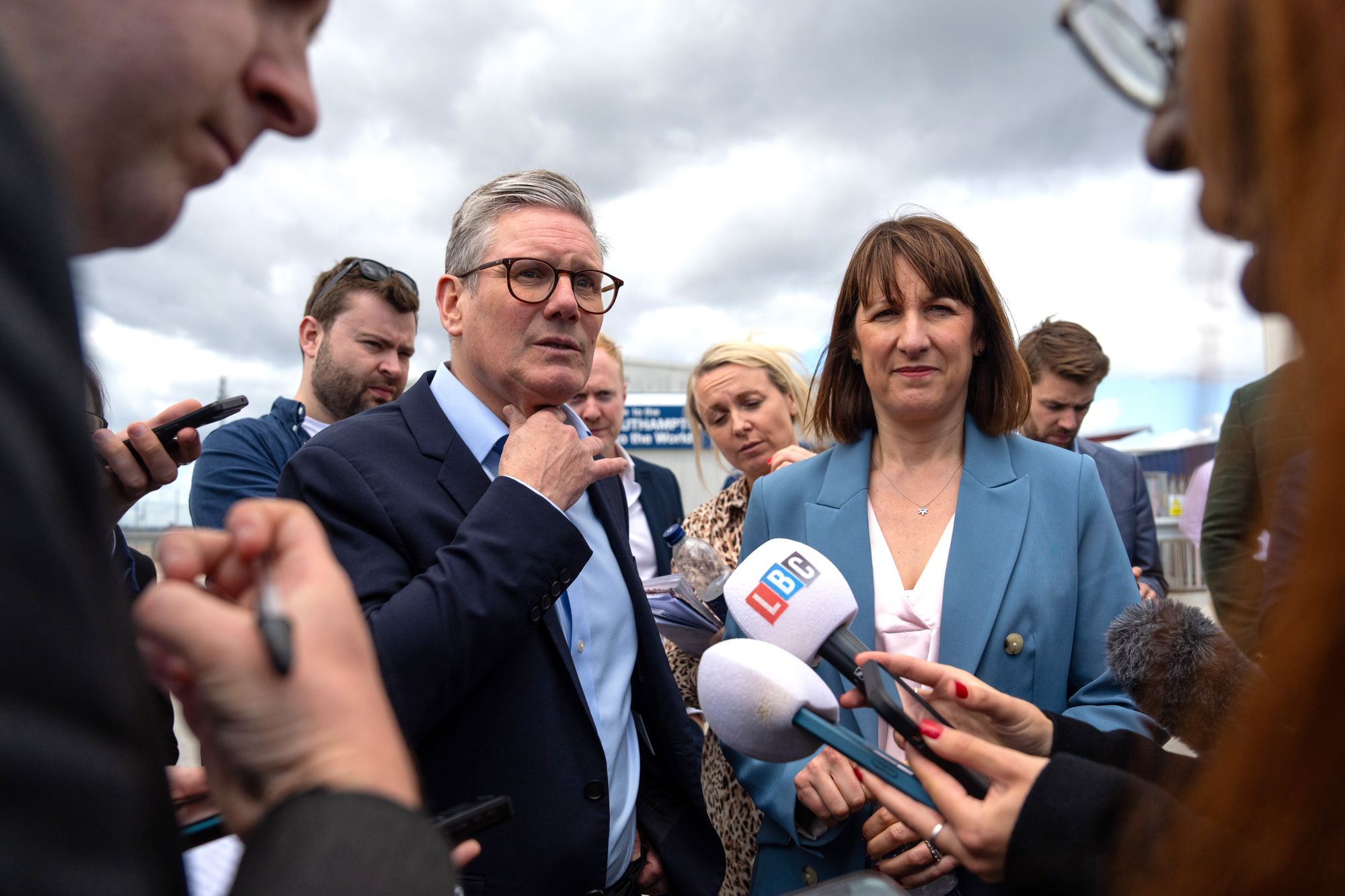 Keir Starmer and Rachel Reeves on the campaign trail in Southport last June