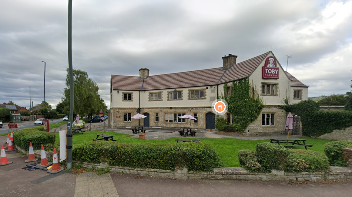The roof fell at dinner in a tobby carry in Brockworth