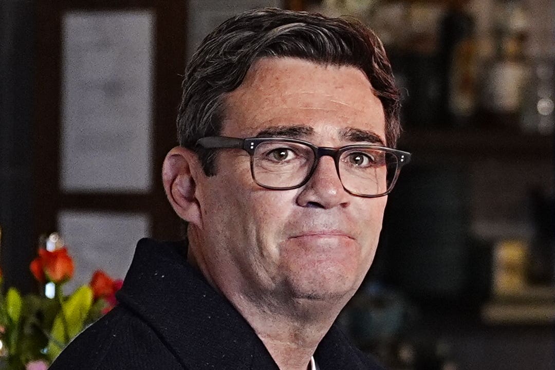 Andy Burnham left the Labour Party conference early