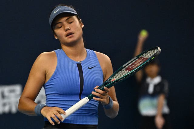 <p>Emma Raducanu takes on Jessica Pegula in the China Open</p>