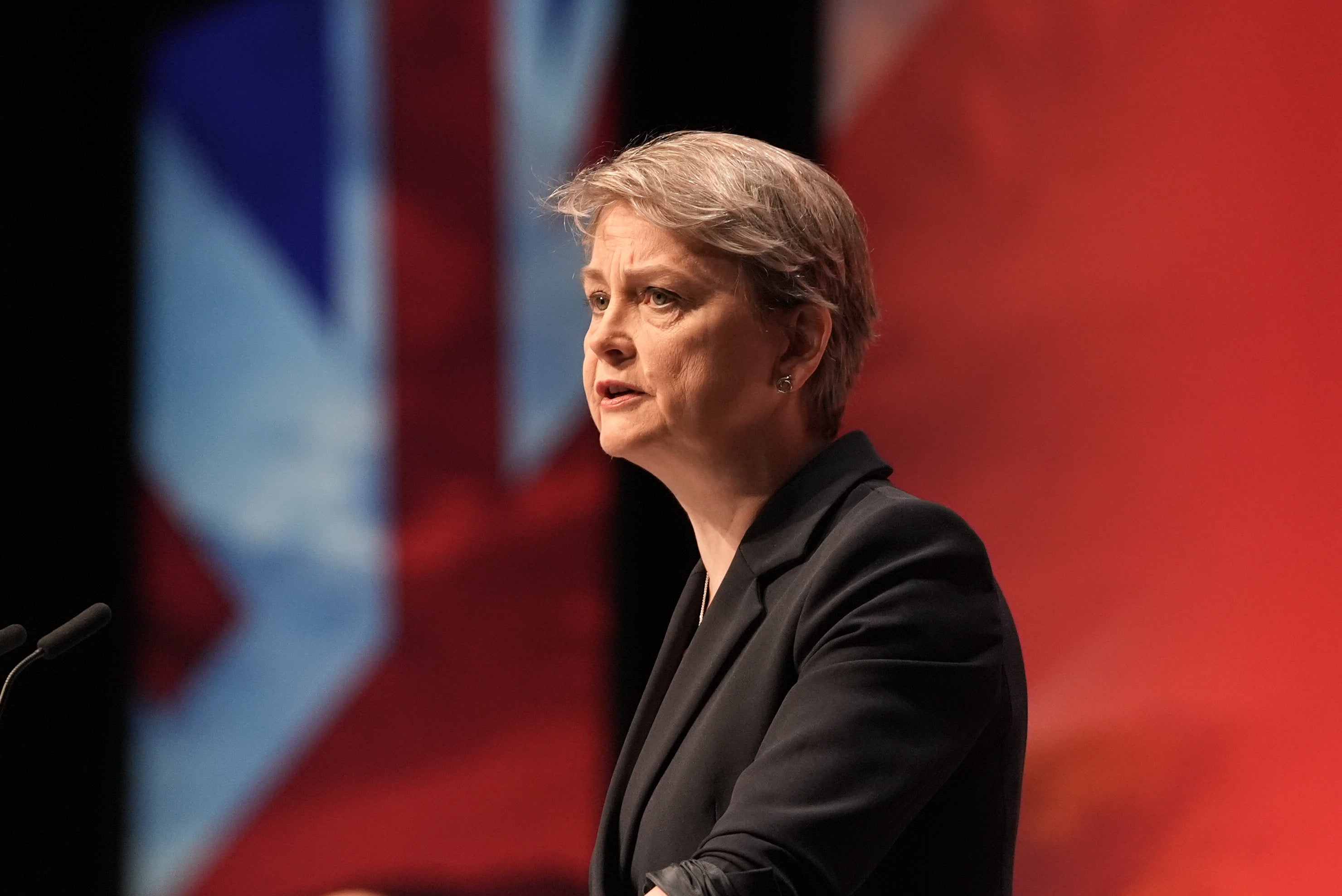 Yvette Cooper has taken aim at Nigel Farage’s Reform party over their stance on immigration and Russia