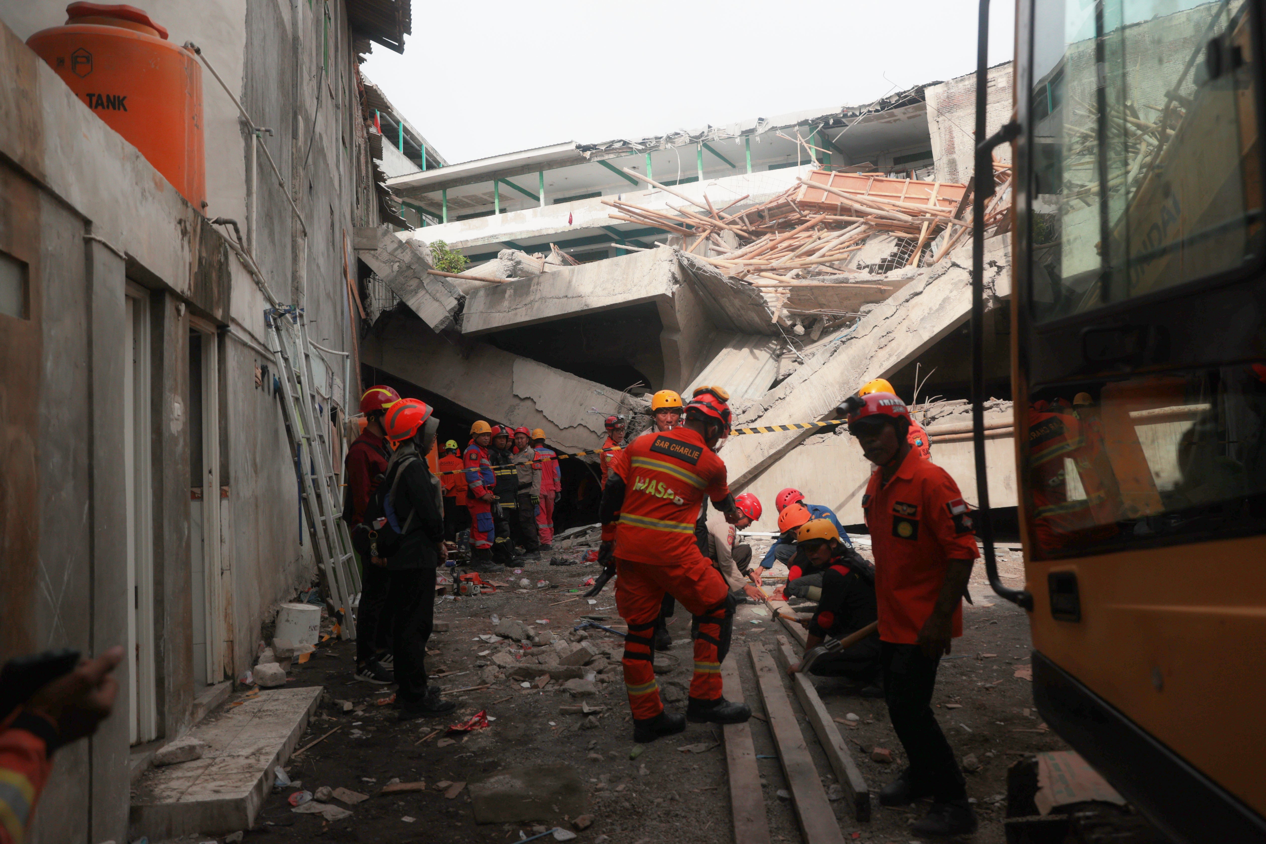 Indonesia School Collapse