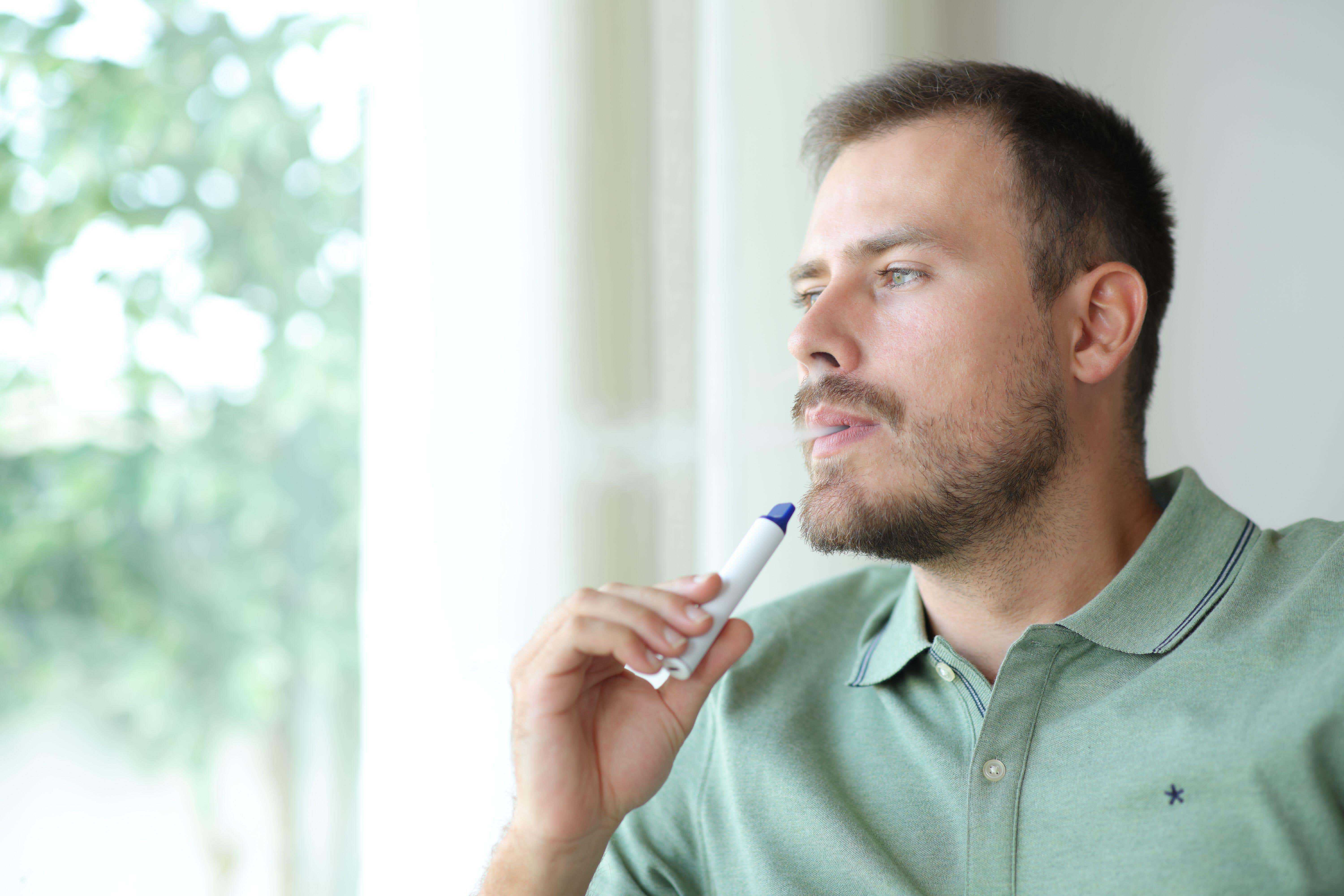 <p>A record 5.4 million adults in the UK now vape, overtaking cigarette smokers for the first time, new figures suggest</p>