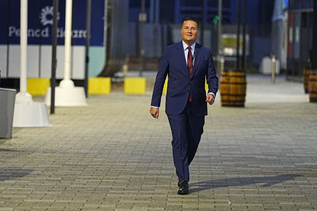Health Secretary Wes Streeting arrives at the Labour Party Conference at the ACC Liverpool (Peter Byrne/PA)