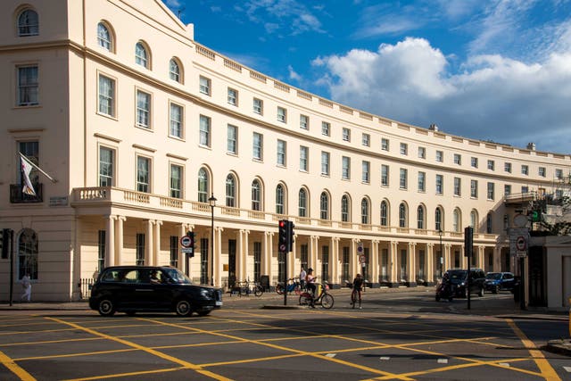 <p>Park Crescent is a street in Marylebone, central London, popular with tourists for photos</p>