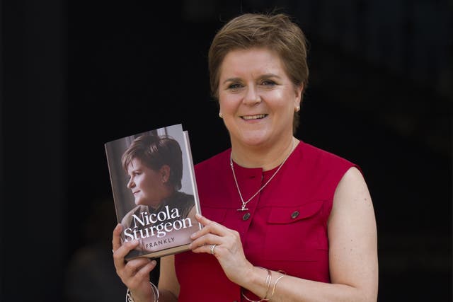 Former first minister Nicola Sturgeon was at the event to discuss her new memoir. (Jane Barlow/PA)
