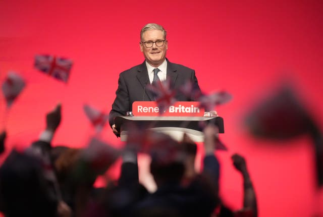 <p>Prime Minister Sir Keir Starmer delivers his keynote speech during the Labour Party Conference at the ACC Liverpool (Danny Lawson/PA)</p>