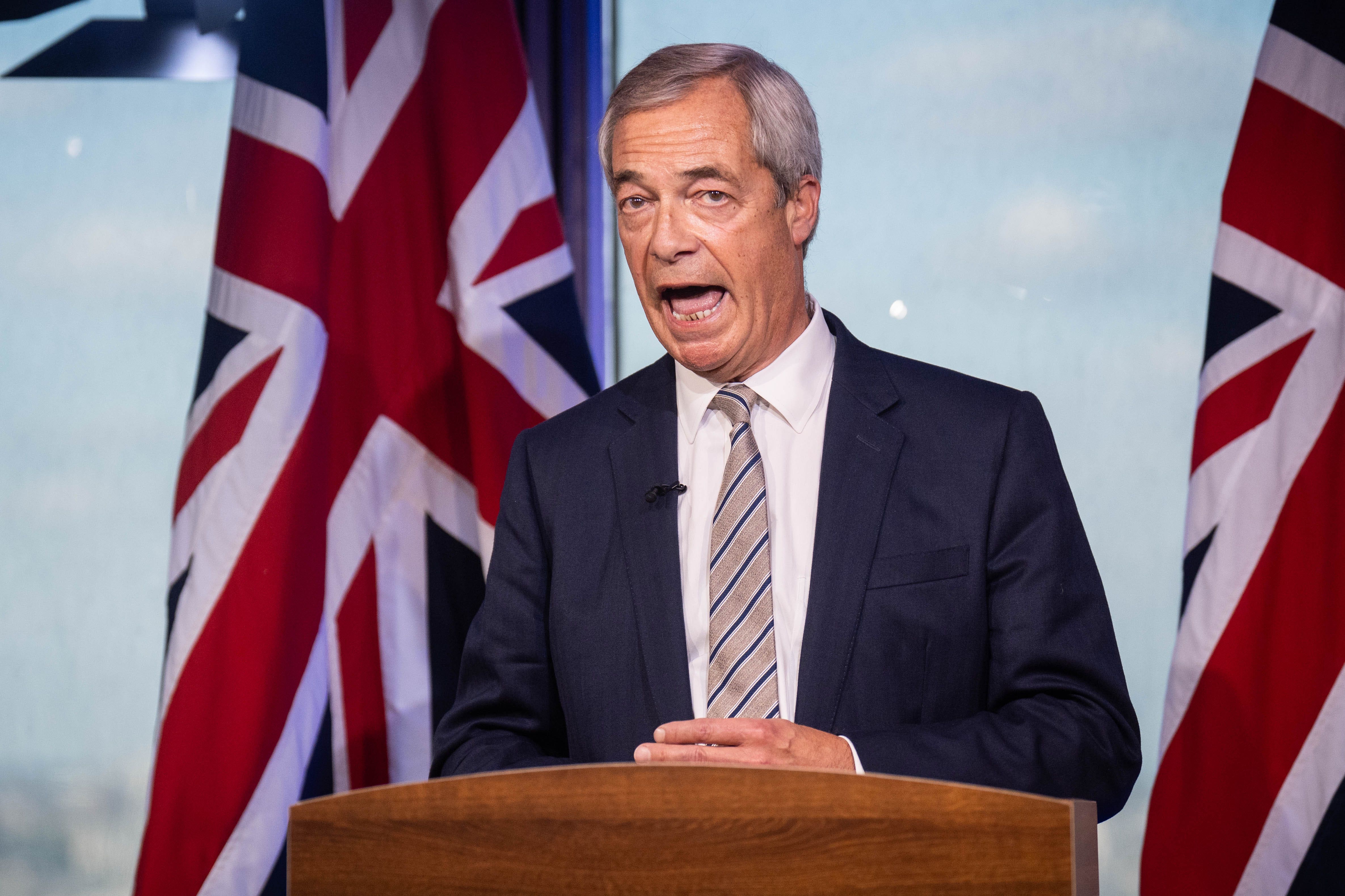 Nigel Farage said Keir Starmer had put Reform UK politicians at risk
