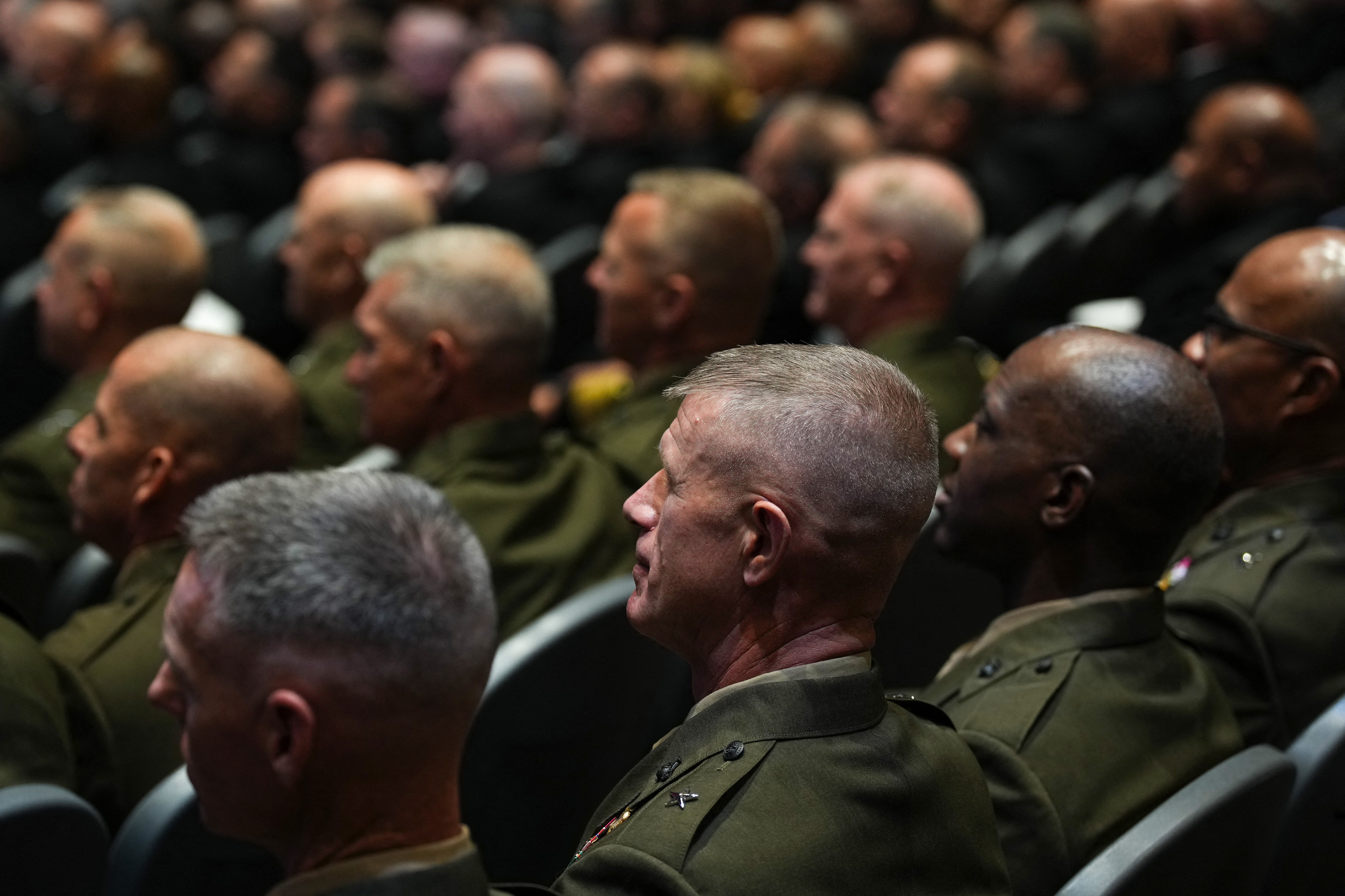 Hundreds of generals attended the rare and impromptu gathering at Quantico, in Virginia, Tuesday, where they were addressed by both Hegseth and president Donald Trump