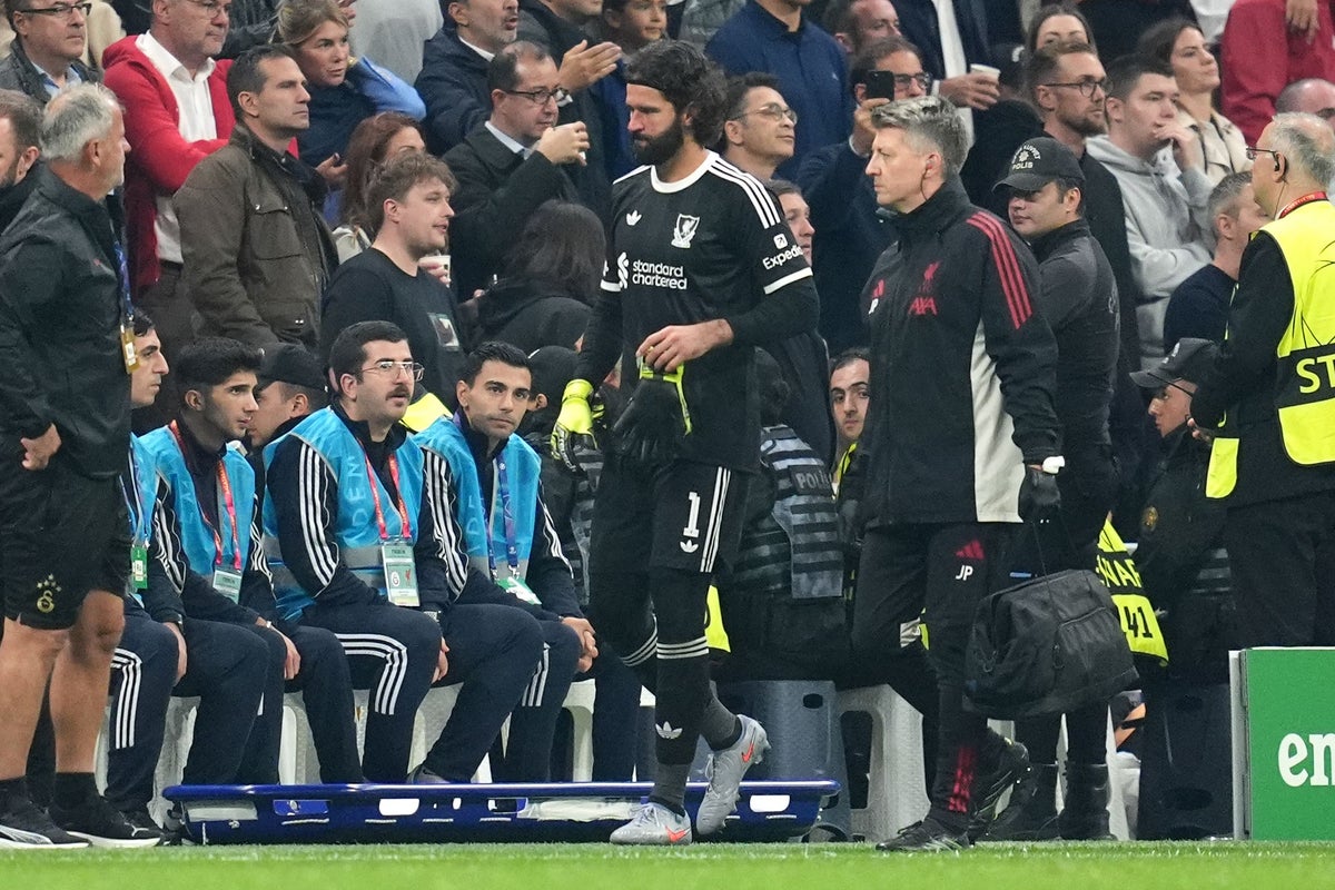 Liverpool goalkeeper Alisson Becker injured, misses Chelsea match after Champions League defeat