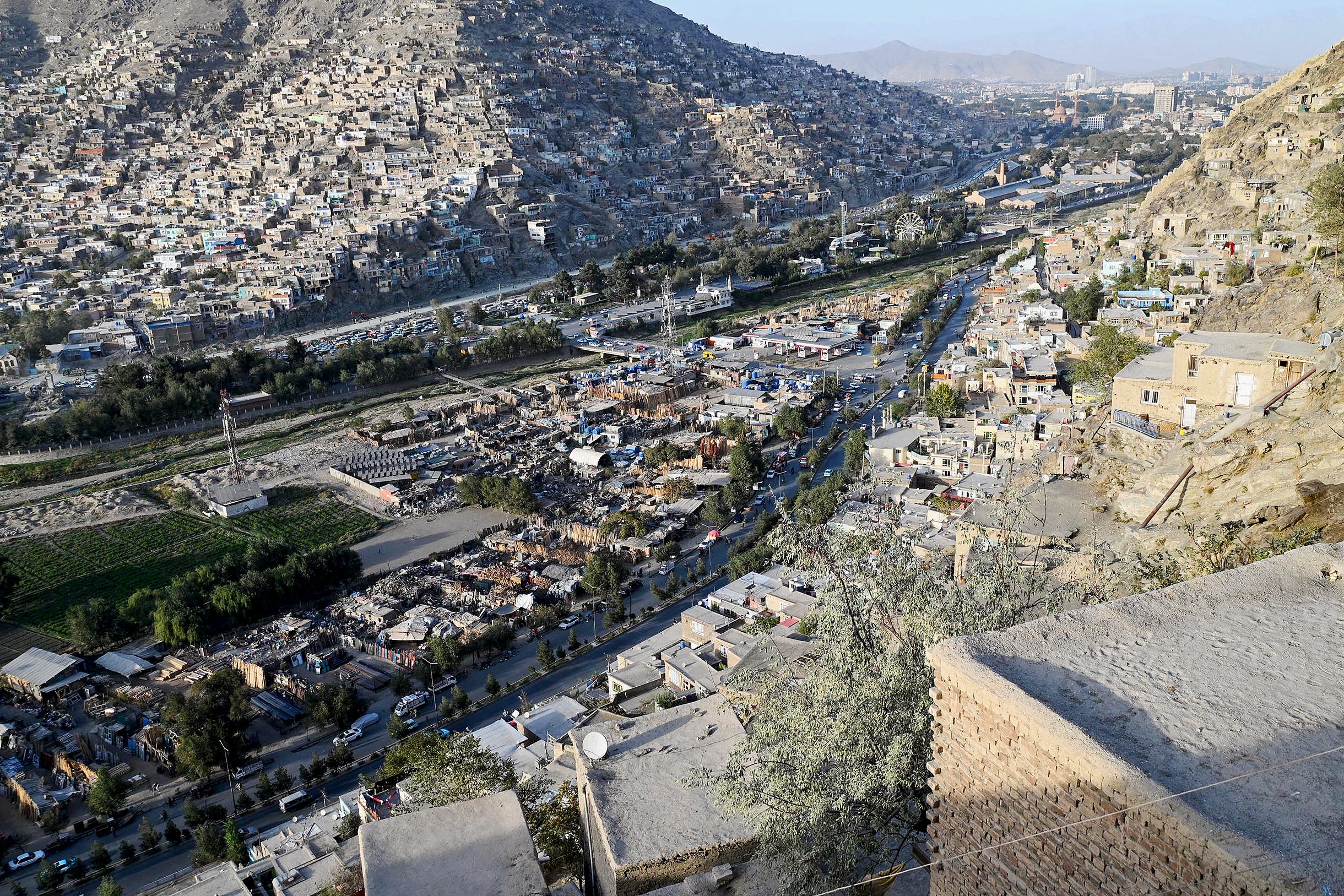Kabul city is seen after a nationwide telecom outage on Monday evening