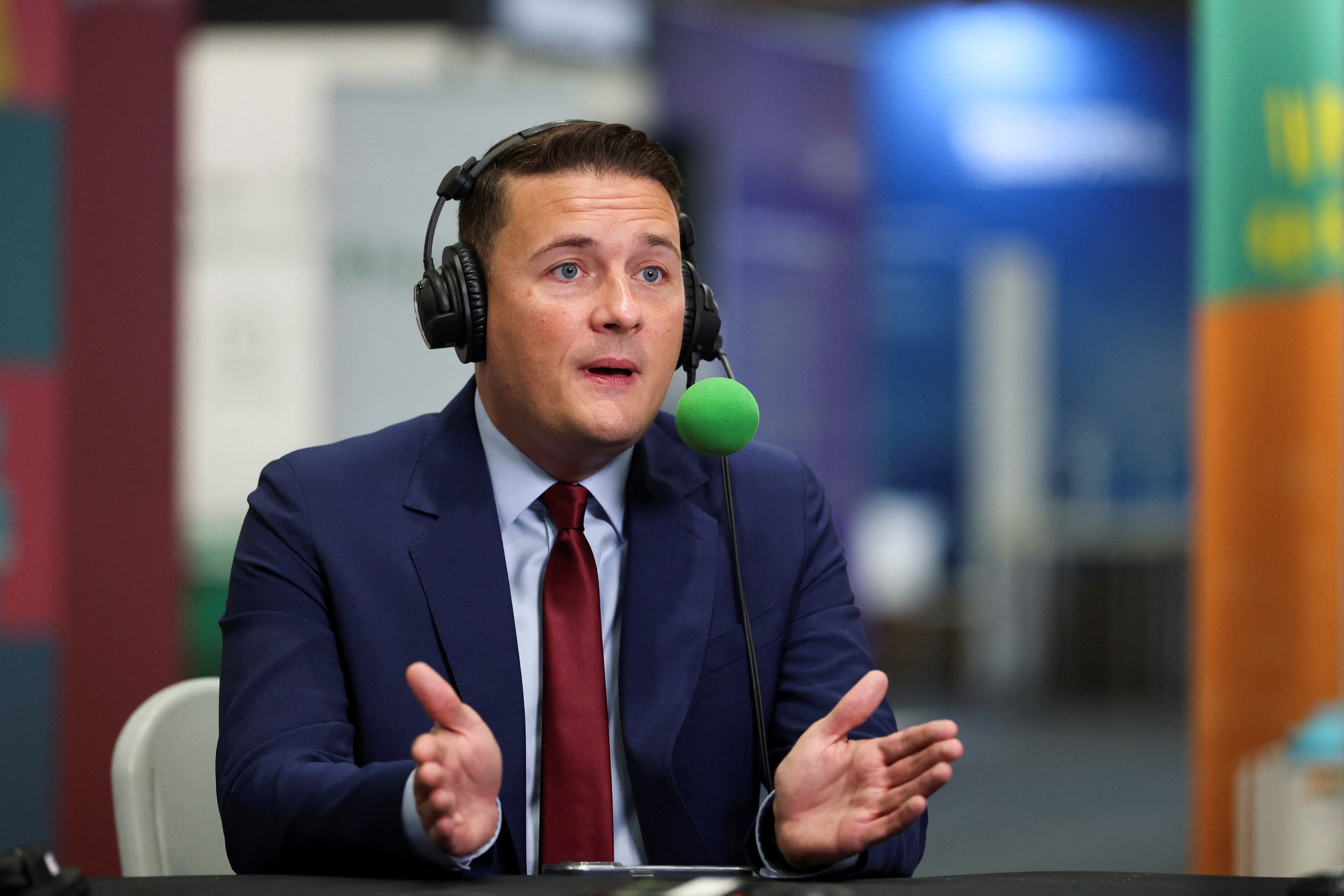 Wes Streeting is talking to media on Tuesday morning