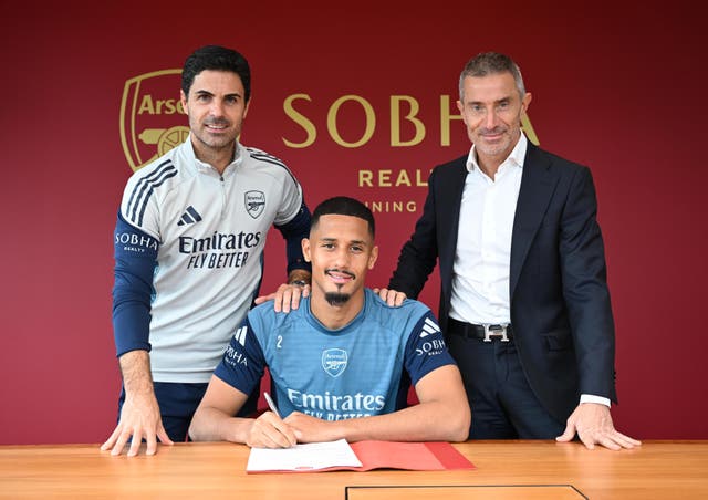 <p>William Saliba has signed a new long-term contract at Arsenal</p>
