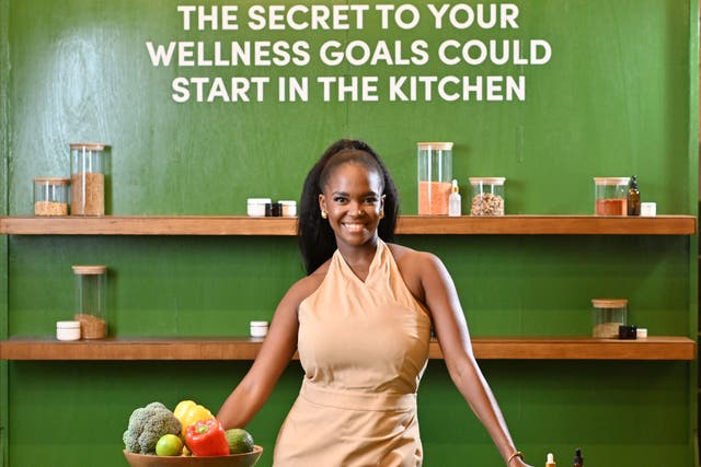 Healthy and happy: Oti Mabuse (GreenChefUK/PA)