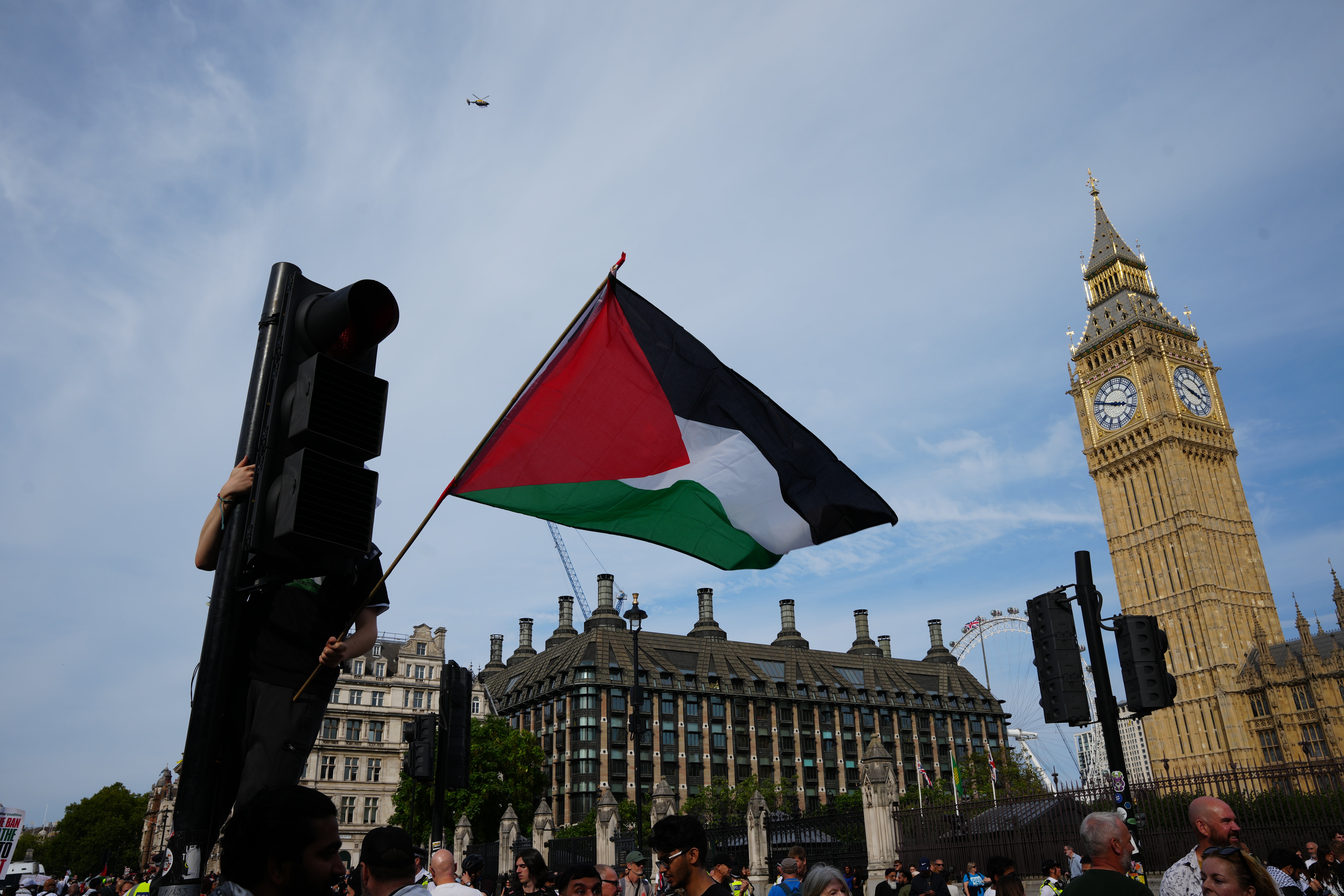 A protest was organised by Defend Our Juries in Parliament Square in London in September