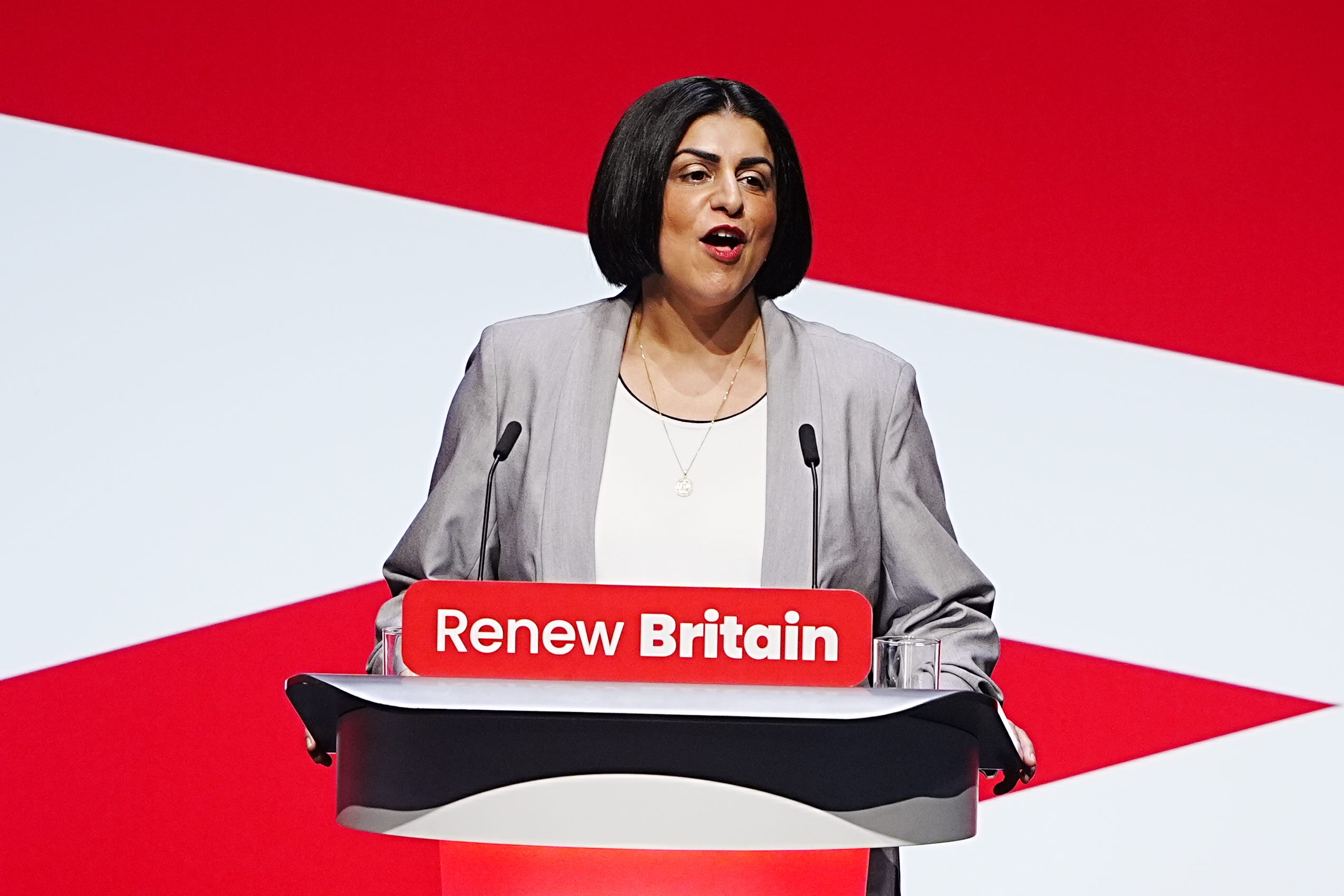 Home Secretary Shabana Mahmood addressed the Labour conference (Peter Byrne/PA)