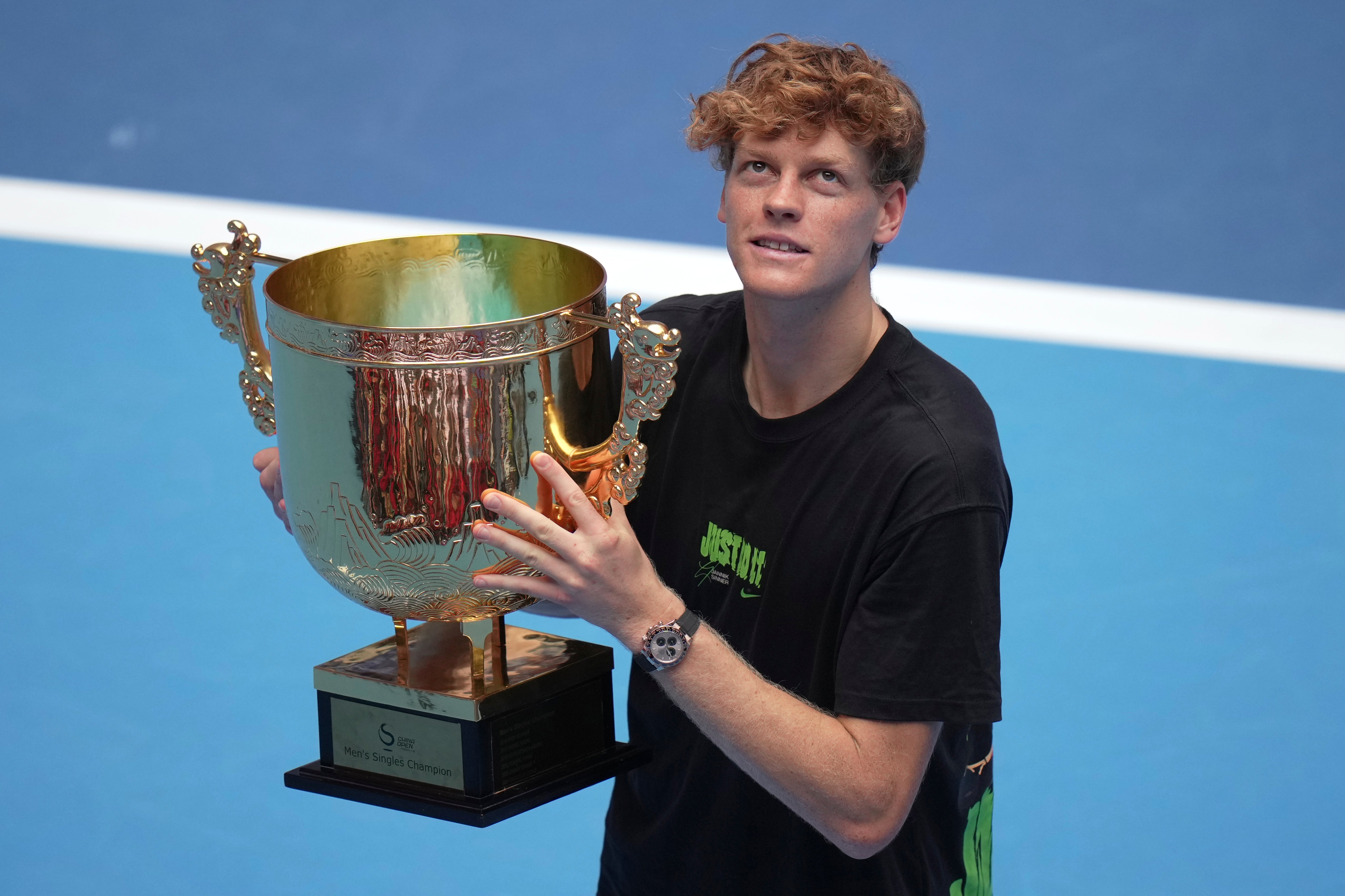 <p>Jannik Sinner swatted aside Learner Tien to win his first title since Wimbledon at the China Open  </p>