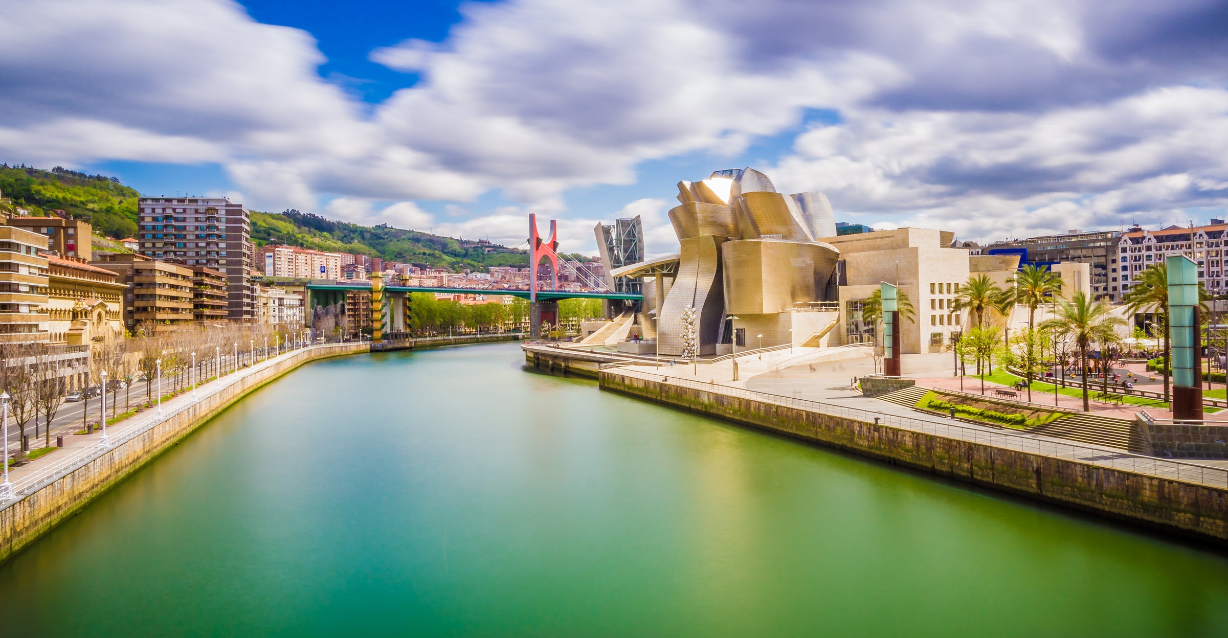 The sensational Guggenheim Museum Bilbao, which is just minutes away from other impressive points of interest