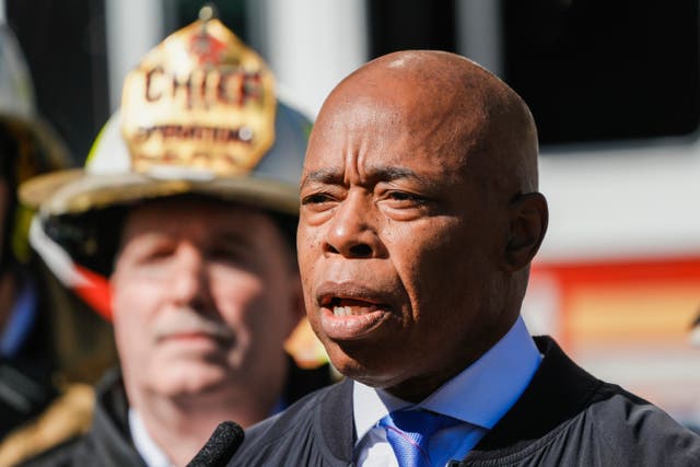 <p>New York City Mayor Eric Adams hit out at a reporter Thursday over a story detailing a new book by a woman describing her secret romantic relationship with him</p>