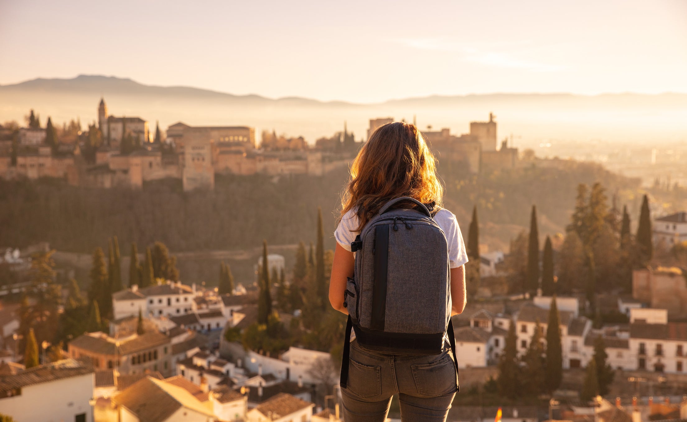 Granada's incredible red-walled Alhambra palace complex